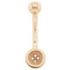 Button Navel Curve In Gold -Starfire – Body Jewelry 40359 BVLABodyVisionButtonNavelCurveinGoldSingleYellowGold1
