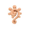 "Dots & Swirls" Threaded End In Gold -Starfire – Body Jewelry 40370 BVLABodyVisionDotsandSwirlsFlatbackinGoldSingleRoseGold2