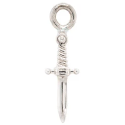 "Slasher Dagger" Charm In Gold 7 "Slasher Dagger" Charm In Gold -Starfire – Body Jewelry 40372 BVLABodyVisionSlasherDaggerCharminGoldSingle9mmFlatWhiteGold2