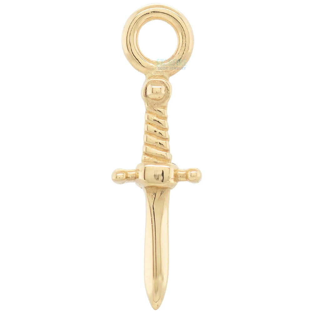 "Slasher Dagger" Charm In Gold 4 "Slasher Dagger" Charm In Gold - Image 2