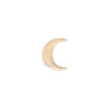 Threadless: Crescent Moon Pin In Gold -Starfire – Body Jewelry 40383 BodyVision BVLAThreadlessCrescentMoonPininGoldSingle3mmYellowGold2