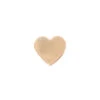 Flat Heart Threaded End In Gold -Starfire – Body Jewelry 40400 BVLABodyVisionFlatHeartFlatbackinGoldSingleMediumYellowGold2