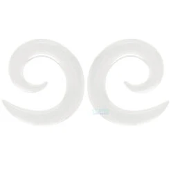 Glass Spirals -Starfire – Body Jewelry 40446 GorillaGlassGlassSpiralsSingleCrystalBorosilicate4ga.2