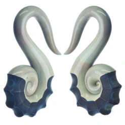 Glass Nautilus -Starfire – Body Jewelry 40448 GorillaGlassNautilusWeightsSingleBlueMoon4ga2