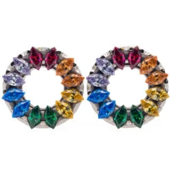 Marquise Eyelets With Brilliant-Cut Gems - Rainbow -Starfire – Body Jewelry 40456 AnatometalMarquiseEyeletswithBrilliant CutGemsSingle0ga.SingleFlareRainbow2 cc9abb61 9821 4d66 93ed 76a90ecde262