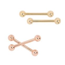 Basic Gold Nipple Barbells