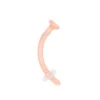 Glass Curved Retainer - Skin Tone 5 -Starfire – Body Jewelry 40471 GorillaGlassGlassCurvedRetainerSkinTone5Single16ga.3.81
