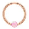 Captive Bead Ring (CBR) In Gold With Pink Opal Captive Bead 2 Captive Bead Ring (CBR) In Gold With Pink Opal Captive Bead -Starfire – Body Jewelry 40479 BVLA Body Vision Captive Bead Ring CBR in Gold with Opal Captive Bead Single 16 ga. 3.8 3mm Rose Gold Pink Opal 2 3f8695ba 3d51 4ea7 93f8 4f0d588e8e5b
