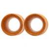 Wood Tunnels - Orange Osage -Starfire – Body Jewelry 40538 OmericaOrganicWoodTunnels OrangeOsageSingle1.21