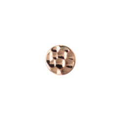 Round Disc HAMMERED FINISH Nostril Screw In Gold -Starfire – Body Jewelry 40557 BVLABodyVisionRoundDiscHAMMEREDFINISHNostrilScrewinGoldSingle2.5mmRoseGold2