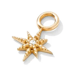 "Lustre" Charm In Gold With Gemstone -Starfire – Body Jewelry 40577 Tawapa Lustre Charm in Gold RG VENDOR PHOTO 1