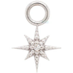 "Lustre" Charm In Gold With Gemstone