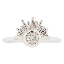 "Blaze" Continuous Ring In Gold With Gemstone -Starfire – Body Jewelry 40601 BodyVision BVLABlazeContinuousRinginGoldwithGemstoneSingle18ga5.16WhiteGold1 4ceb5a90 41ef 4361 bbe8 aadb76b94d45