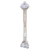 Flat Bottom 3 Prong-Set Round CZ's Curved Barbell -Starfire – Body Jewelry 40647 IndustiralStrenghtI.S.FlatBottom3Prong SetRoundCZsCurvedBarbellSingleLCZ LavenderCZ2DISCONTINUEDCOLOR