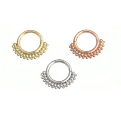 "Kolo" Seam Ring In Gold -Starfire – Body Jewelry 40651 BVLABodyVisionKoloNostrilSeamRinginGoldwithgroupVENDORPHOTO 0f925f88 cf07 41be 9e41 c2fe87d9c862