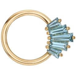 "Oceane 5" Seam Ring In Gold With Aquamarine 5 "Oceane 5" Seam Ring In Gold With Aquamarine -Starfire – Body Jewelry 40652 BodyVision BVLAOceane5SeamRinginGoldwithAquamarineSingleYellowGold1VENDORPHOTO