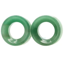 Stone Eyelets - Green Aventurine -Starfire – Body Jewelry 40670 DiabloOrganicsStoneEyelets GreenAventurineSingle11.21