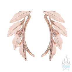 Laurel (Cast Shapes) -Starfire – Body Jewelry 40677 Tawapa Laurel Single Rose Gold 8 ga. 1