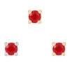 Threadless: Prong-Set Garnet End In Gold -Starfire – Body Jewelry 40710 BuddhaJewelryOrganicsthreadlessProng SetGarnetEndinGoldAsstGroupVENDORPHOTO