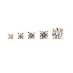 Threadless: Prong-Set Swarovski Crystal End In Gold -Starfire – Body Jewelry 40710 BuddhaJewelryOrganicsthreadlessProng SetWhiteCZEndinGoldSizeRunYellowGold