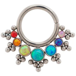 HSMR-E 'Haute Couture' With Rainbow Opal Seam Ring