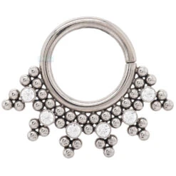 HSMR-D 'Haute Couture' Faceted Gem Seam Ring -Starfire – Body Jewelry 40755 LeroiHSMR DHauteCoutureFacetedGemSeamRingSingleCZ White16ga.5.161 80c89661 796a 4ef3 892a b53ab950af88