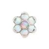 Flower Threaded End With Opals - Custom Color Combos