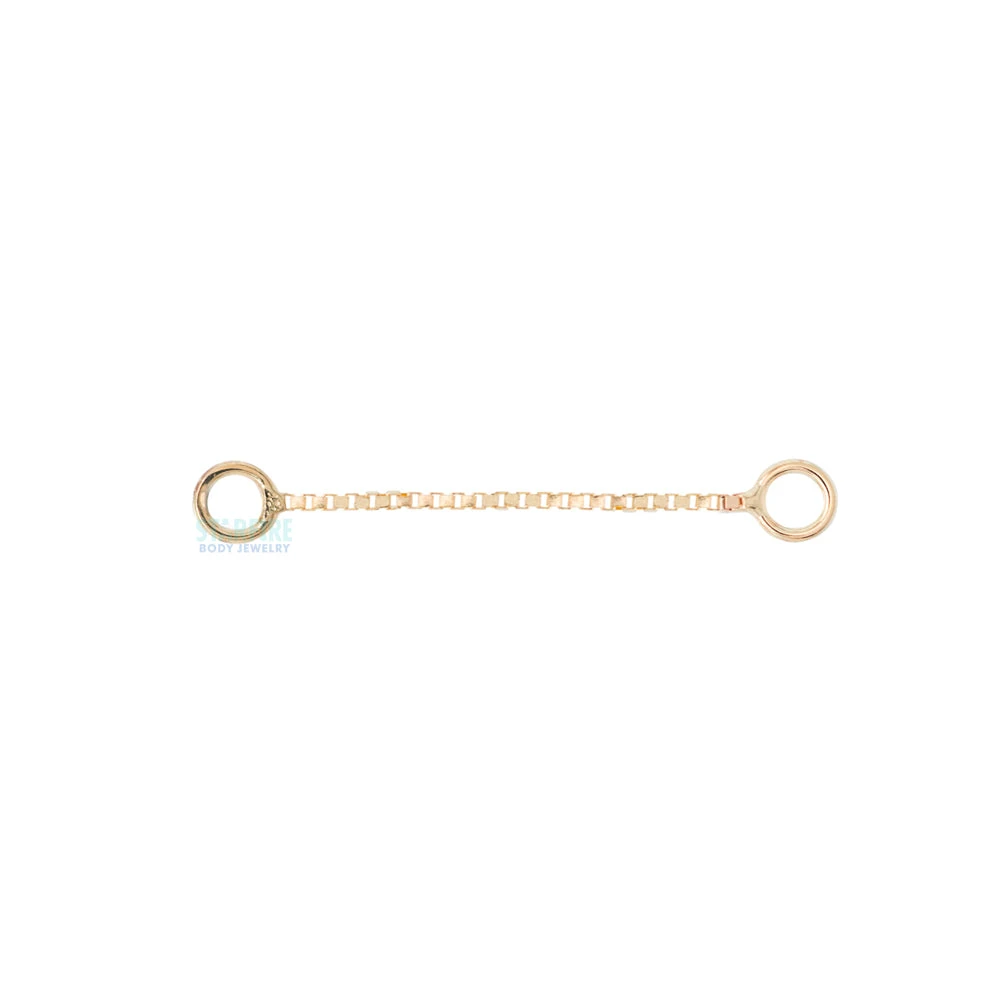 Single Box Chain Attachment In Gold - Image 2