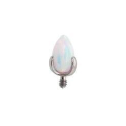 "Dragon Egg" Threaded End With Opal In Prong's -Starfire – Body Jewelry 40888 IndustrialStrengthDragonEggOpalinProng sSeparateThreadedEndSingle3mmWH1 56b311a8 84a8 4865 98c0 80fbf49938f9