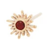 "Sunray" Nostril Screw In Gold With Garnet 1 "Sunray" Nostril Screw In Gold With Garnet -Starfire – Body Jewelry 40950 BodyVision BVLASunRayNostrilScrewinGoldwithGarnetSingleYellowGold6mm 2mm 1