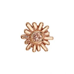 "Sunray" Threaded End In Gold With Champagne CZ -Starfire – Body Jewelry 40950 BodyVision BVLASunRayThreadedEndinGoldwithChampagneCZSingleRoseGoldVENDORPHOTO 24b6db82 e9c4 4317 9cf9 cf1b3a579558