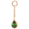 "Concorde" Chain Charm In Gold With Green Tourmaline -Starfire – Body Jewelry 41013 BuddhaJewelryOrganicsConcordeChainCharminGoldwithGreenTourmalineSingleYellowGoldVENDORPHOTO