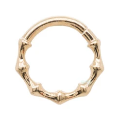 Bamboo Continuous Ring In Gold