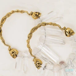 Medusa Clear Quartz Crystal Hoops -Starfire – Body Jewelry 41025 DiabloOrganicsMedusaClearQuartzCrystalHoopszFunky1