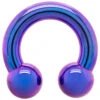 Titanium Circular Barbell - Blurple -Starfire – Body Jewelry 41049 AnatometalTitaniumCircularBarbell BlurpleSingle2