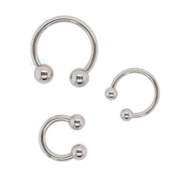 Stainless Steel Circular Barbell - 00 Ga.