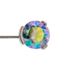 Threadless: Prong-Set Side-Set Faceted Gem End -Starfire – Body Jewelry 41082 IndustrialStrengththreadless Prong SetFacetedGemSide SetEndSingleSHNCZ3 Prong2