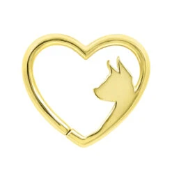 Puppy Love Seam Ring In Gold -Starfire – Body Jewelry 41117 JunipurrJewelryPuppyLoveSeamRinginGoldSingle5.16YellowGold1VENDORPHOTO