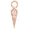 Spike Charm In Gold With CZ's -Starfire – Body Jewelry 41131 BuddhaJewelryOrganicsSpikeCharminGoldwithCZsSingleRoseGold2 8c3d5709 9533 403f 907d 6f06367f84c0