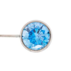 Threadless: Bezel-Set Side-Set Brilliant-Cut Gem End -Starfire – Body Jewelry 41133 AnatometalthreadlessBezel SetSide SetBrilliant CutGemEndSingle4mmAB ArcticBlue1