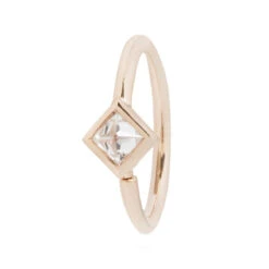 "Mae" Seamless Ring In Gold With CZ -Starfire – Body Jewelry 41177 BuddhaJewelryOrganicsMaeSeamlessRinginGoldwithCZSingleRoseGold3VENDORPHOTO 5a669563 8ede 4007 985f 5fc6ca7de9fb