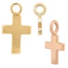 Cross Charm In Gold -Starfire – Body Jewelry 41203 BVLABodyVisionCrossCharminGoldAsstGroup1