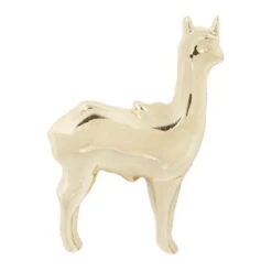 Threadless: "Mama Llama" End In Gold -Starfire – Body Jewelry 41248 BuddjaJewelryOrganicsthreadlessMamaLlamaEndinGoldSingleYellowGoldRight2VENDORPHOTO