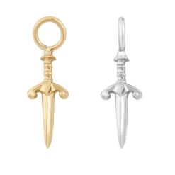 "Blade" Charm In Gold
