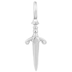 "Blade" Charm In Gold -Starfire – Body Jewelry 41255 BuddhaJewelryOrganicsBladeCharminGoldSingleWhiteGoldPerpendicular2VENDORPHOTO