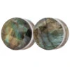 Faceted Stone Plugs - Labradorite -Starfire – Body Jewelry 41265 DiabloOrganicsFacetedStonePlugs LabradoriteSingle3.41