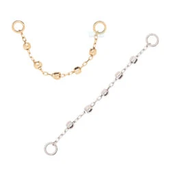 5 Bead Chain Attachment In Gold