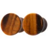 Mayan Style Stone Plugs - Yellow Tiger Eye -Starfire – Body Jewelry 41279 OracleBodyJewelryMayanStyleStonePlugs YellowTigerEyeSingle0ga.1