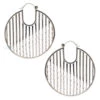 "Vanish" Hoop Earrings -Starfire – Body Jewelry 41316 TawapaVanishHoopEarringsSingleSilver3