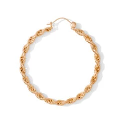 Rope Chain Hoop Earrings -Starfire – Body Jewelry 41317 Tawapa Rope Chain Hoop Earrings RG VENDOR PHOTO